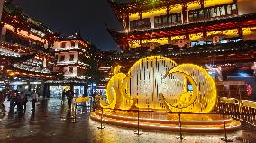 Lantern Show Celebrate Mid-Autumn Festival in Shanghai,