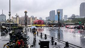 Rare Rain in Chengdu