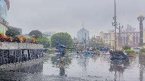 Rare Rain in Chengdu