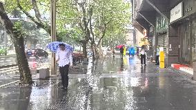 Rare Rain in Chengdu