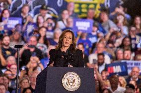 Kamala Harris Speaks At Rally In Wilkes-Barre - Pennsylvania