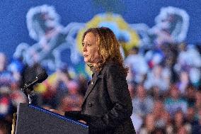 Kamala Harris Speaks At Rally In Wilkes-Barre - Pennsylvania