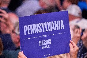 Kamala Harris Speaks At Rally In Wilkes-Barre - Pennsylvania