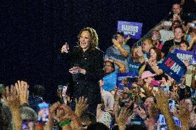 Kamala Harris Speaks At Rally In Wilkes-Barre - Pennsylvania