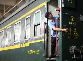 Bullet Train Maintenance in Jiujiang