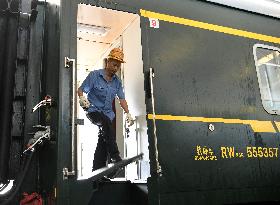 Bullet Train Maintenance in Jiujiang