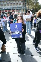 Demonstration In Support Of Gisele Pelicot - Paris