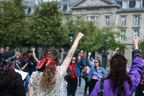 Demonstration In Support Of Gisele Pelicot - Paris