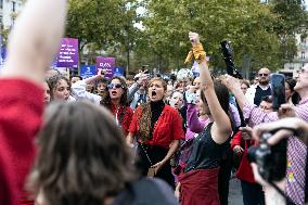 Demonstration In Support Of Gisele Pelicot - Paris