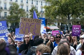 Demonstration In Support Of Gisele Pelicot - Paris