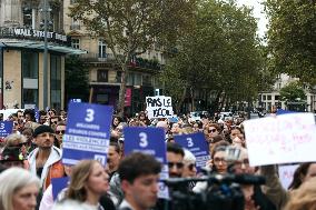 Demonstration In Support Of Gisele Pelicot - Paris