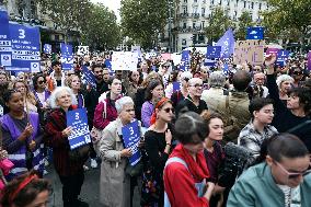 Demonstration In Support Of Gisele Pelicot - Paris