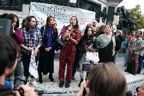 Demonstration In Support Of Gisele Pelicot - Paris