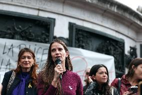 Demonstration In Support Of Gisele Pelicot - Paris