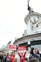 Demonstration In Support Of Gisele Pelicot - Paris