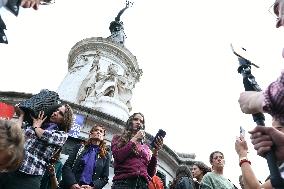 Demonstration In Support Of Gisele Pelicot - Paris