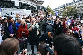 Demonstration In Support Of Gisele Pelicot - Paris