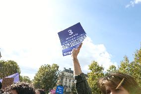 Demonstration In Support Of Gisele Pelicot - Paris