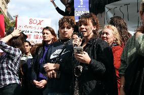 Demonstration In Support Of Gisele Pelicot - Paris