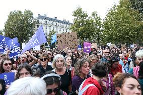 Demonstration In Support Of Gisele Pelicot - Paris