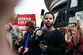 Demonstration In Support Of Gisele Pelicot - Paris