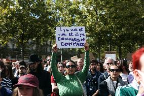 Demonstration In Support Of Gisele Pelicot - Paris