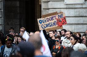 Rally In Support Of Gisele Pelicot In Rennes