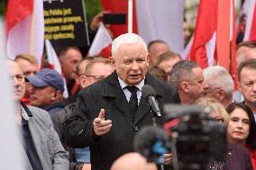 PiS (Law And Justice) Party Anti-Government Rally.