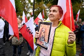 PiS (Law And Justice) Party Anti-Government Rally.