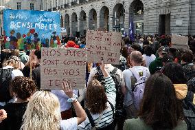 Rally In Support Of Gisele Pelicot In Rennes