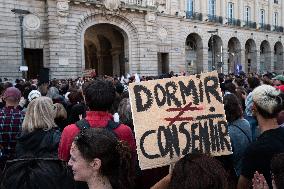 Rally In Support Of Gisele Pelicot In Rennes