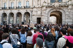 Rally In Support Of Gisele Pelicot In Rennes