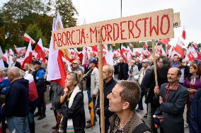 PiS (Law And Justice) Party Anti-Government Rally.