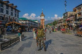 Jammu And Kashmir National Conference Party's Candidate Ahsan Pardesi Road Show For The Upcoming Assembly Elections In Kashmir