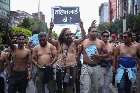 Dalit Rights Activists Demonstrate In Kathmandu