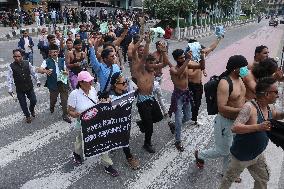 Dalit Rights Activists Demonstrate In Kathmandu