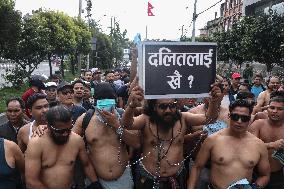 Dalit Rights Activists Demonstrate In Kathmandu