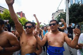 Dalit Right Activists Hold "shirtless" Demonstration In Nepal