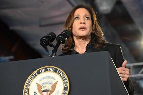 Vice President Of The United States Kamala Harris Delivered Remarks At Campaign Rally In Wilkes-Barre Pennsylvania