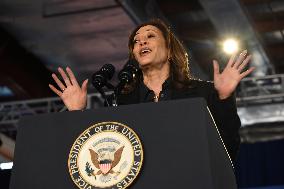 Vice President Of The United States Kamala Harris Delivered Remarks At Campaign Rally In Wilkes-Barre Pennsylvania