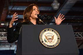 Vice President Of The United States Kamala Harris Delivered Remarks At Campaign Rally In Wilkes-Barre Pennsylvania