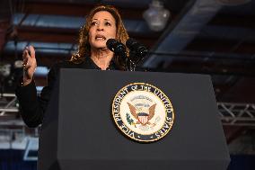 Vice President Of The United States Kamala Harris Delivered Remarks At Campaign Rally In Wilkes-Barre Pennsylvania