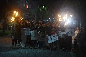 Protest By Citizens Of Siliguri Over Doctors Case Of Kolkata