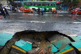 Road Caves-in In Nepal