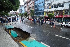 Road Caves-in In Nepal