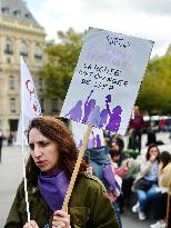 Demonstration In Support Of Gisele Pelicot - Paris