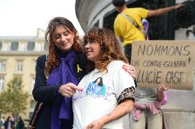 Demonstration In Support Of Gisele Pelicot - Paris