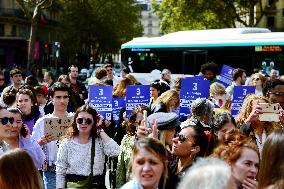 Demonstration In Support Of Gisele Pelicot - Paris