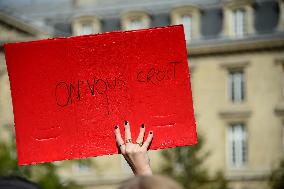 Demonstration In Support Of Gisele Pelicot - Paris