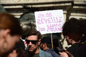 Demonstration In Support Of Gisele Pelicot - Paris